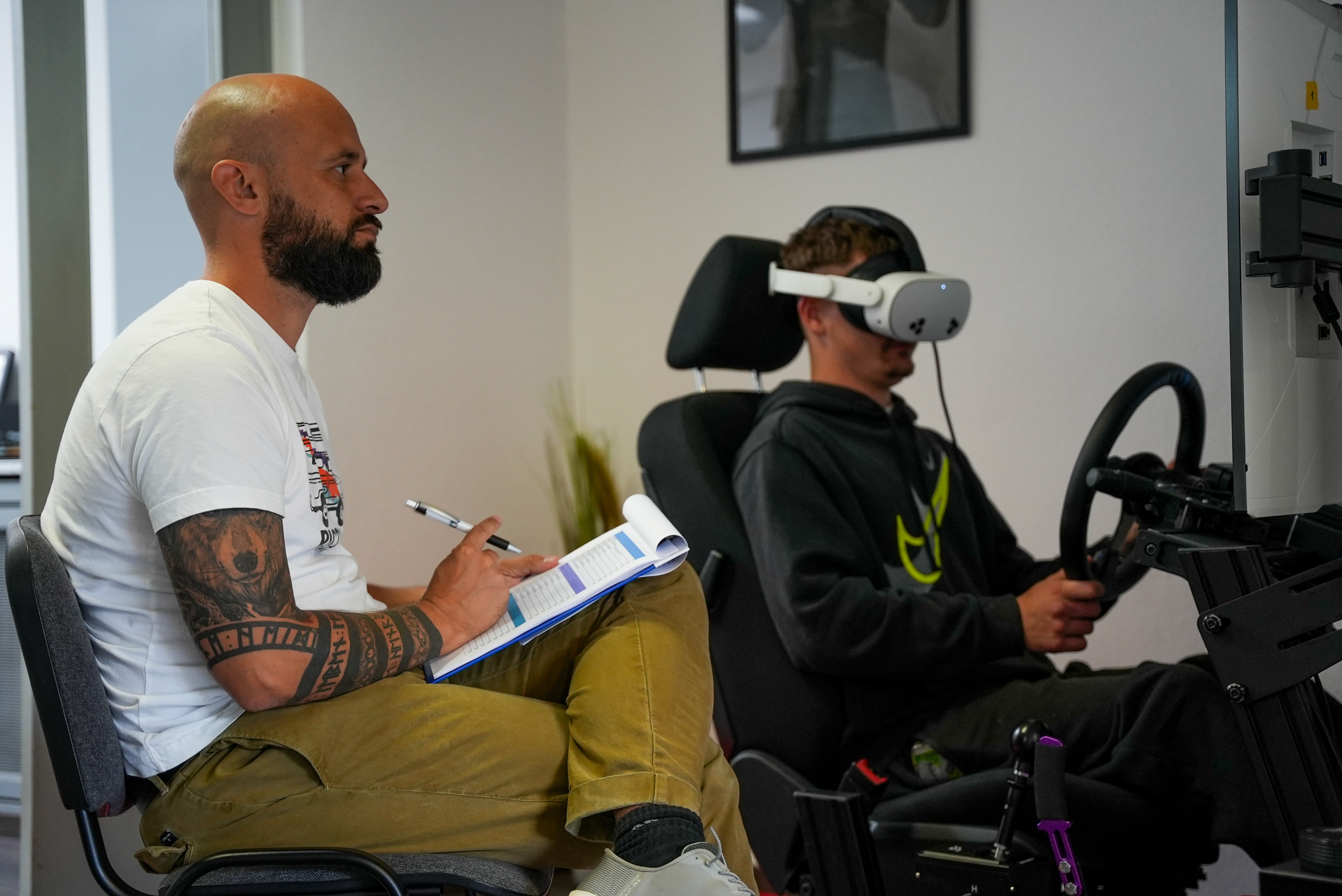 Training am Simulator mit Mentor